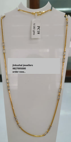gold rhodium chain