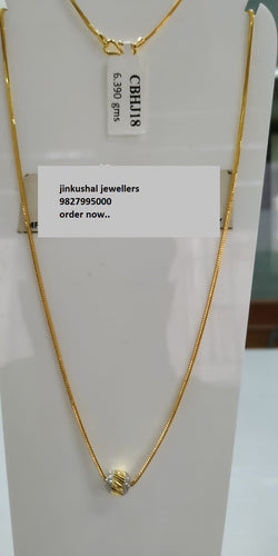gold rhodium chain