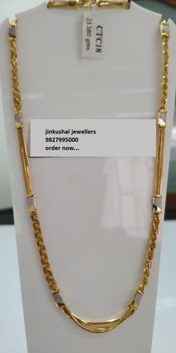 gold rhodium chain