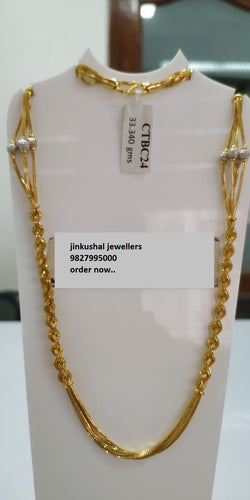 gold rhodium chain