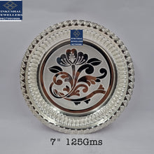 Load image into Gallery viewer, silver thali with hallmark