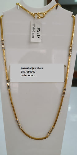 gold rhodium chain