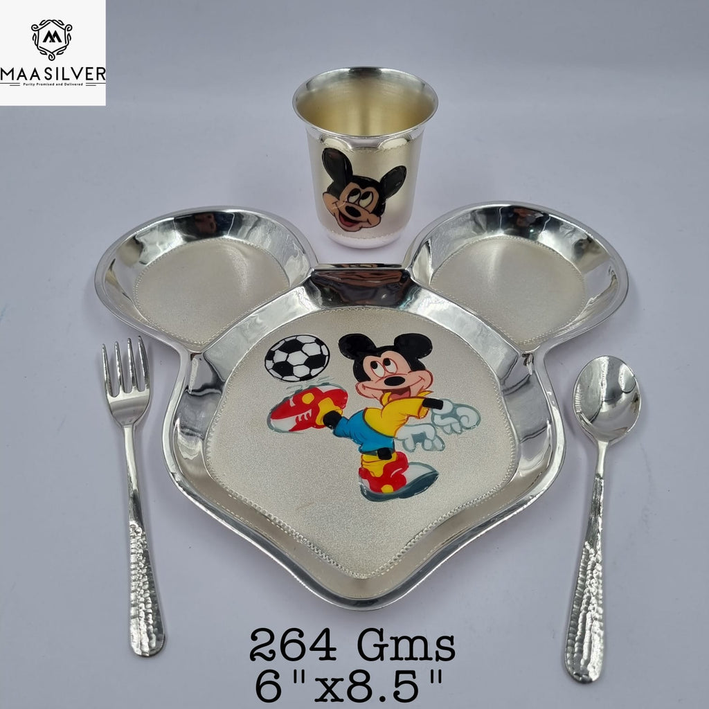 silver thali for kids