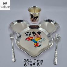 Load image into Gallery viewer, silver thali for kids