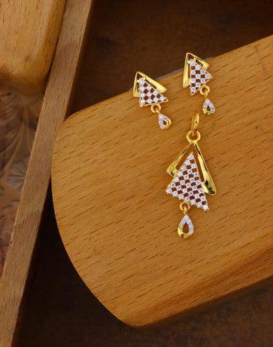 YELLOW GOLD STONE DESIGNER SET