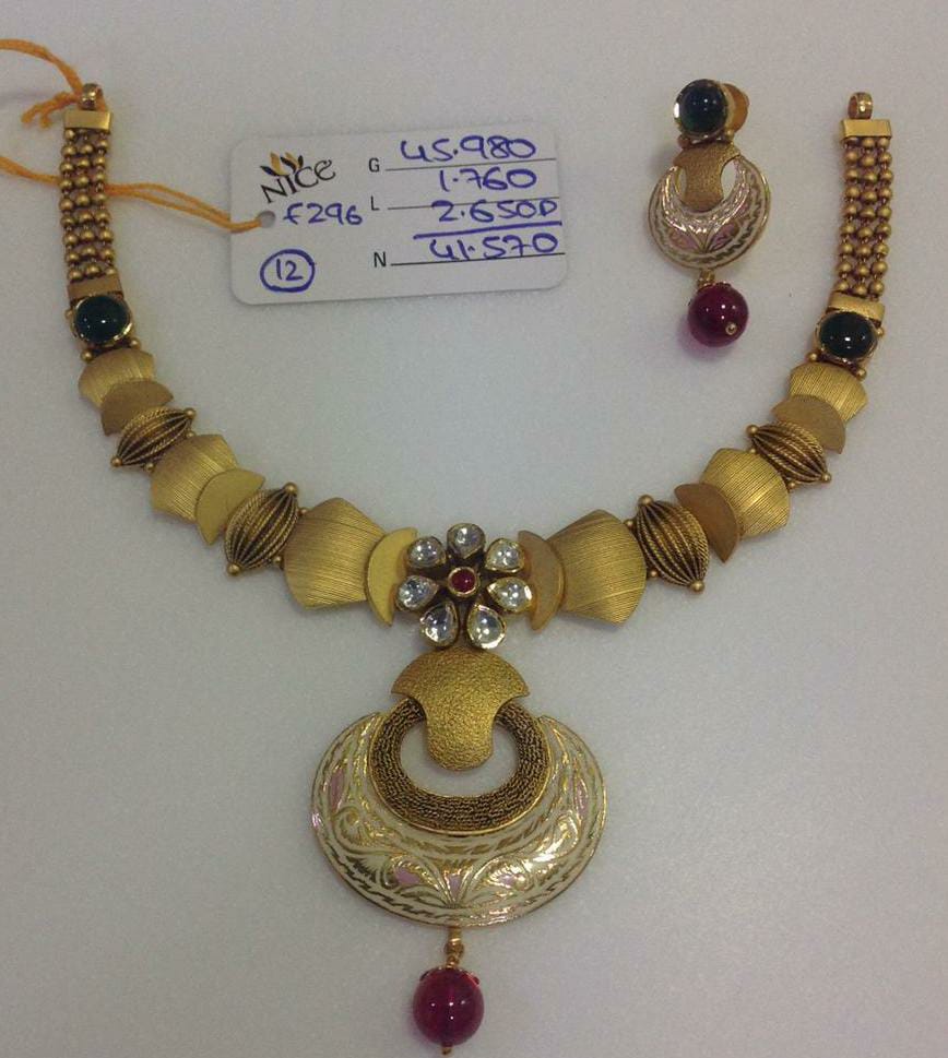 antique gold necklace