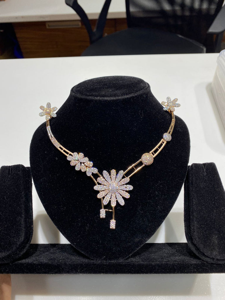 DESIGNER  GOLD STONE SET