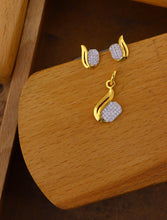 Load image into Gallery viewer, YELLOW GOLD STONE DESIGNER SET