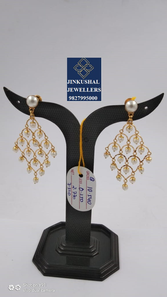 designer polki earring set for women