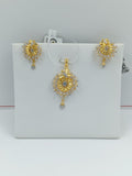 GOLD STONE PENDANT SET