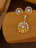 YELLOW GOLD STONE DESIGNER SET