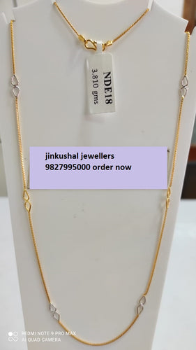 gold rhodium chain