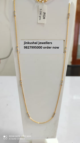 gold rhodium chain
