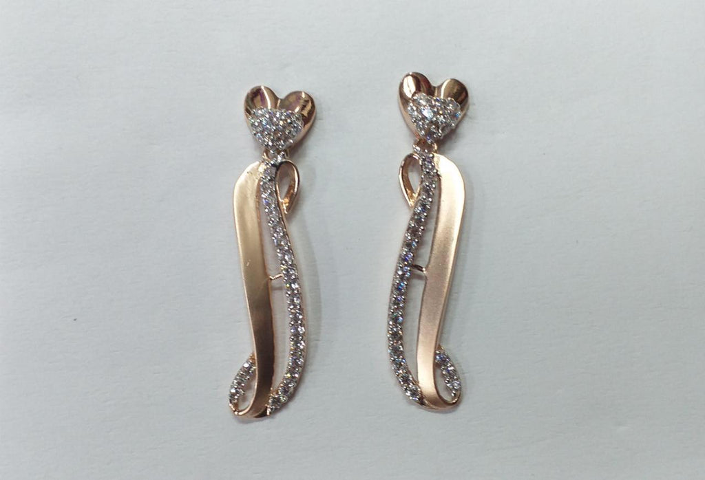 rose gold earring set