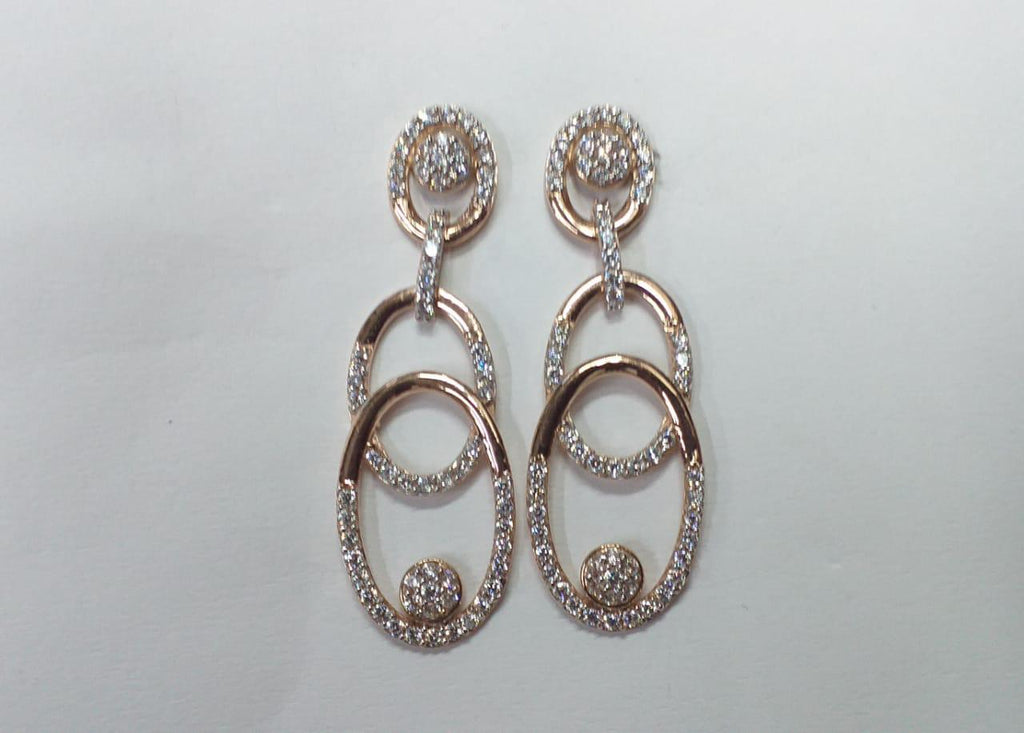 rose gold earring set