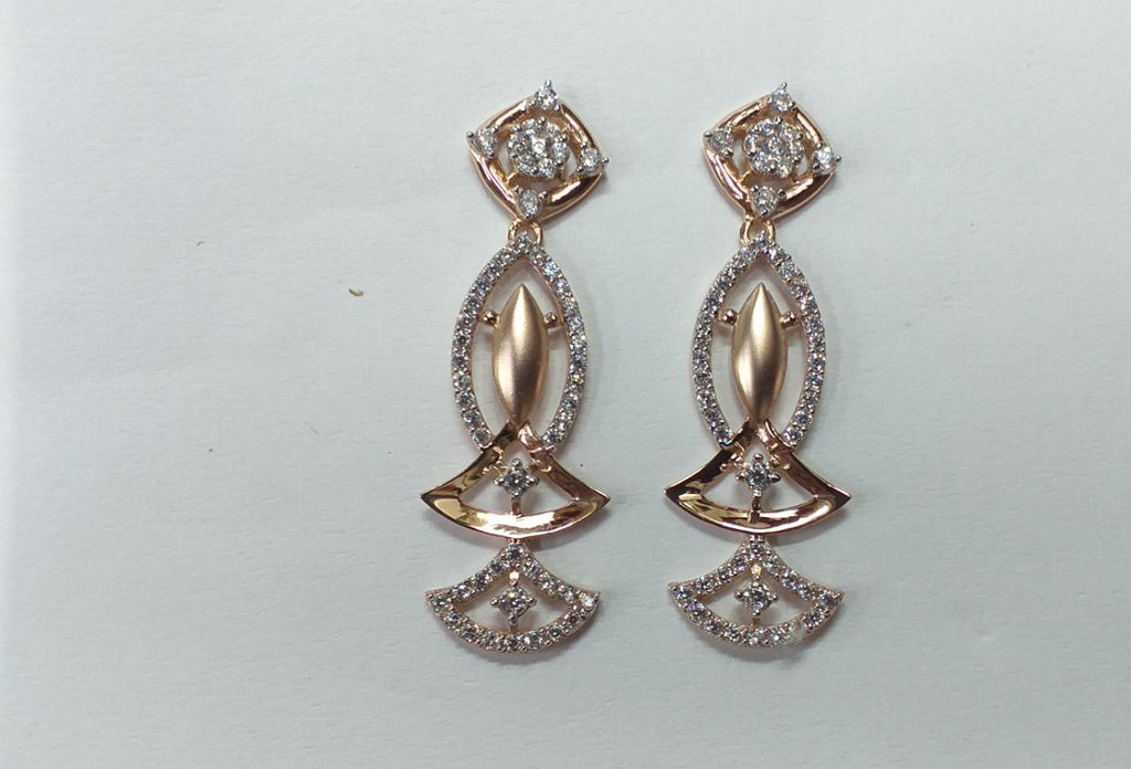rose gold earring set