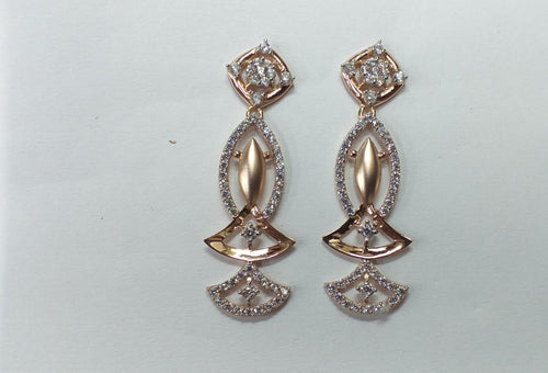 rose gold earring set