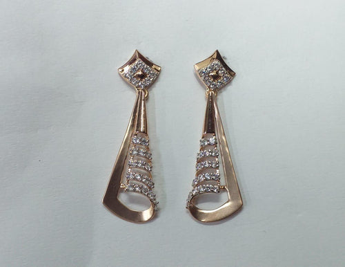 rose gold earring set