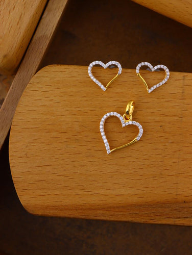 YELLOW GOLD STONE DESIGNER SET